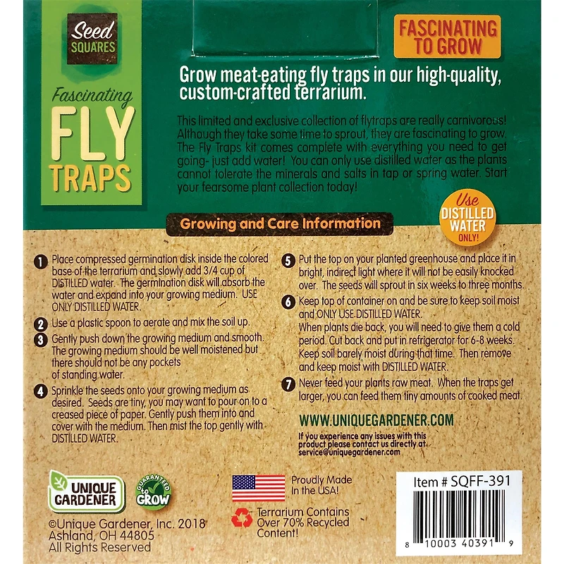 Fascinating Flytrap Seed Square