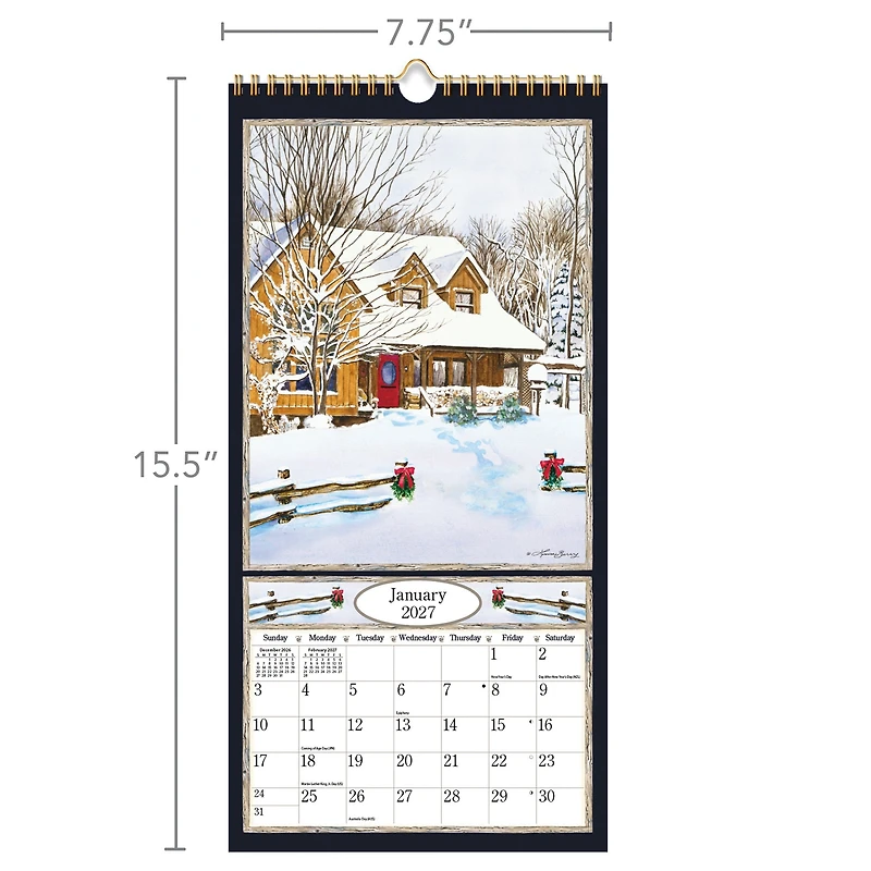 Country Welcome 2027 Slim Calendar - Online Only