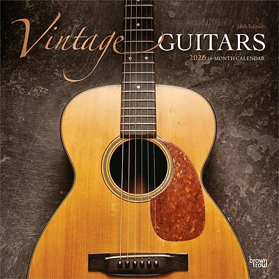 Vintage Guitars 2026 Wall Calendar