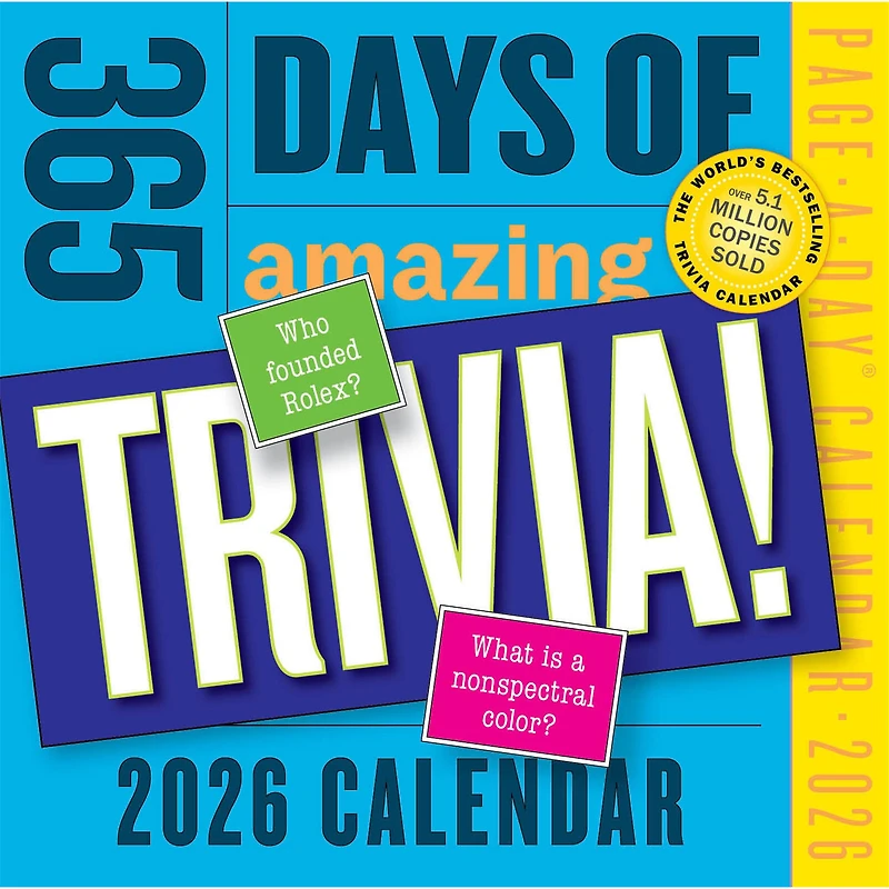 Amazing Trivia 365 2026 Box Calendar