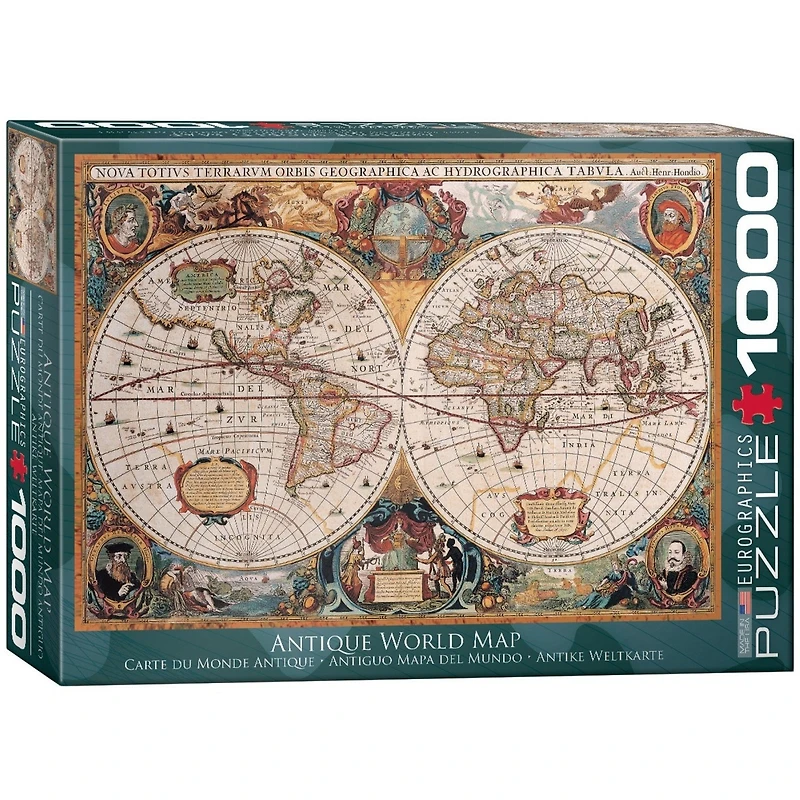 Antique World Maps 1000 Piece Puzzle