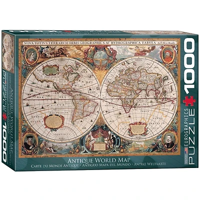 Antique World Maps 1000 Piece Puzzle