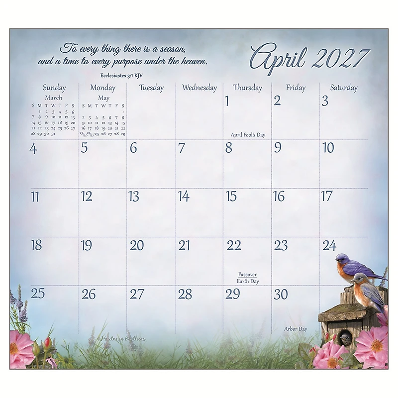 Songbirds of Faith 2027 Mini Magnetic Calendar