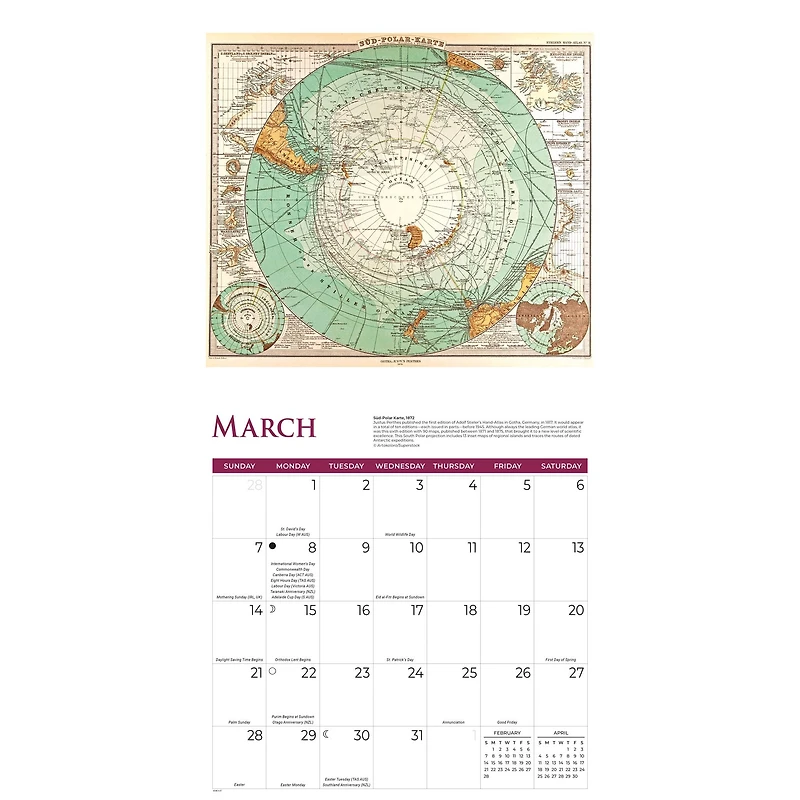 Antique Maps 2027 Wall Calendar