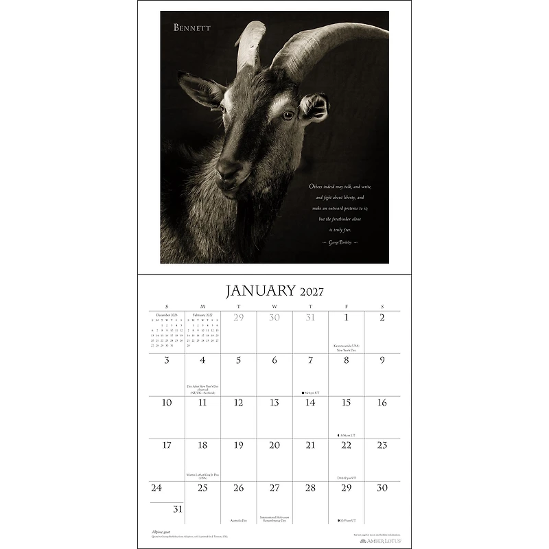 I Am Goat 2027 Wall Calendar