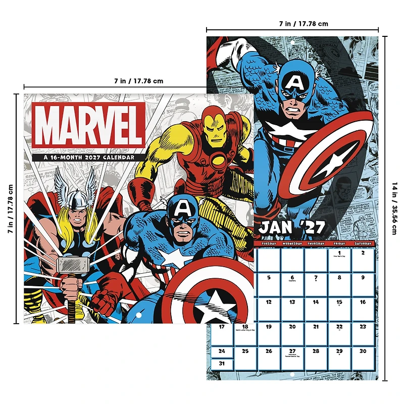 Marvel Comics 2027 Mini Calendar