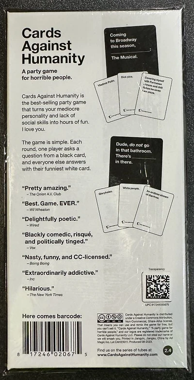 Cards Against Humanity Canadian Edition