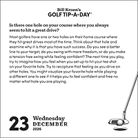 Bill Kroen's Golf Tip-A-Day 2026 Box Calendar