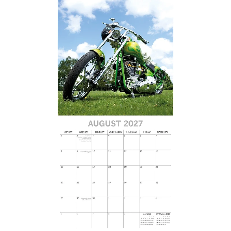 Custom Bikes 2027 Wall Calendar
