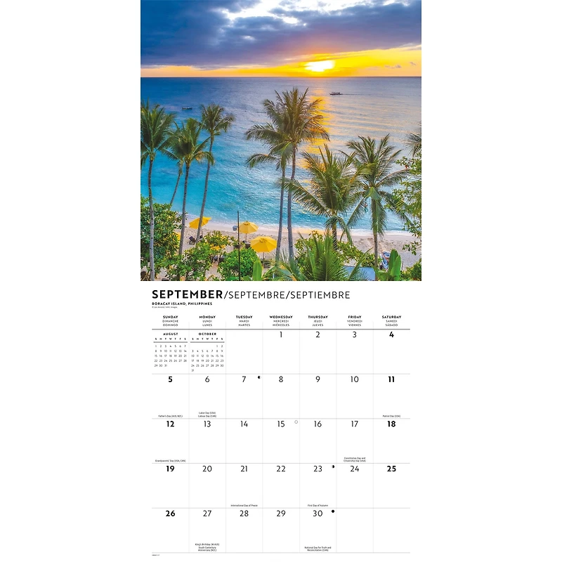 Island Paradise 2027 Wall Calendar