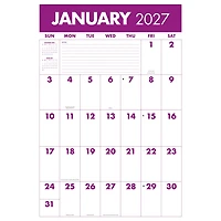 Monster Grid 2027 Wall Calendar