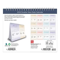 Patterned 2026 Double View Easel Calendar