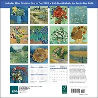Van Gogh Flowers 2026 Wall Calendar