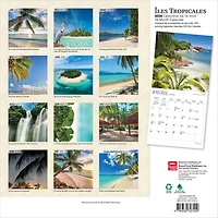 Iles Tropicales 2026 Wall Calendar (French)