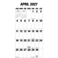 Big Letters Big Numbers 2027 Wall Calendar