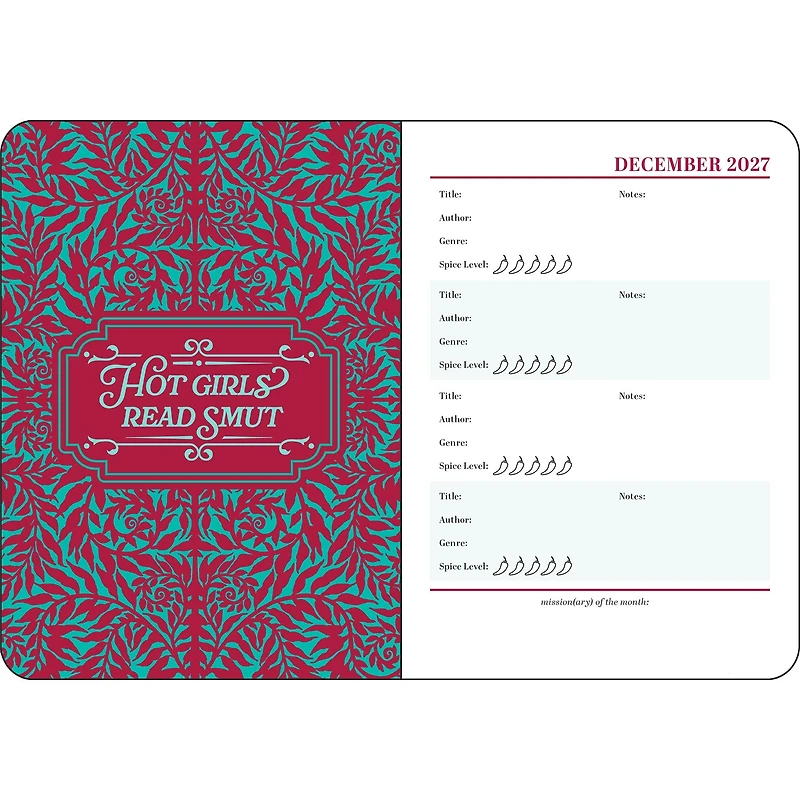 Spicy Book Club 2026-2027 Engagement Calendar