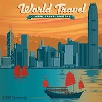 World Travel Classic Posters 2026 Wall Calendar