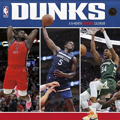 NBA Dunks 2026 Wall Calendar