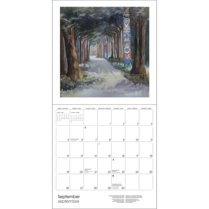 Emily Carr 2027 Wall Calendar