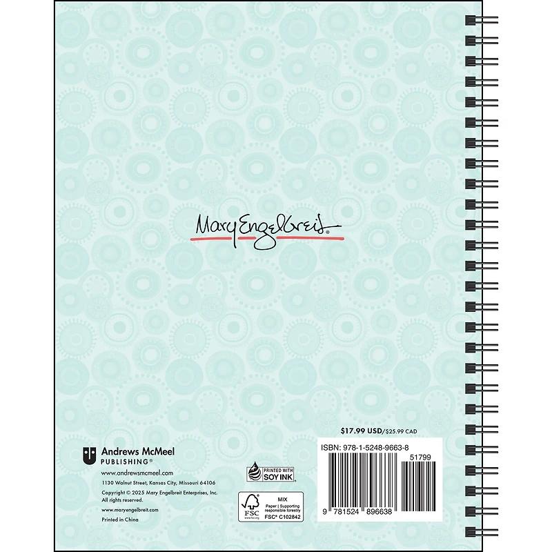 Mary Engelbreits You Are A Work Of Art 2026 Engagement Calendar