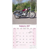 Classic British Bikes 2027 Wall Calendar