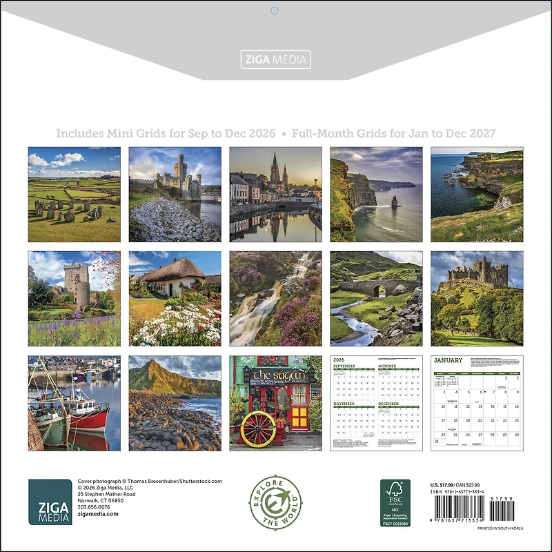 Irish Country 2027 Wall Calendar