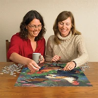 Roosters 1000 Piece Puzzle - Online Only