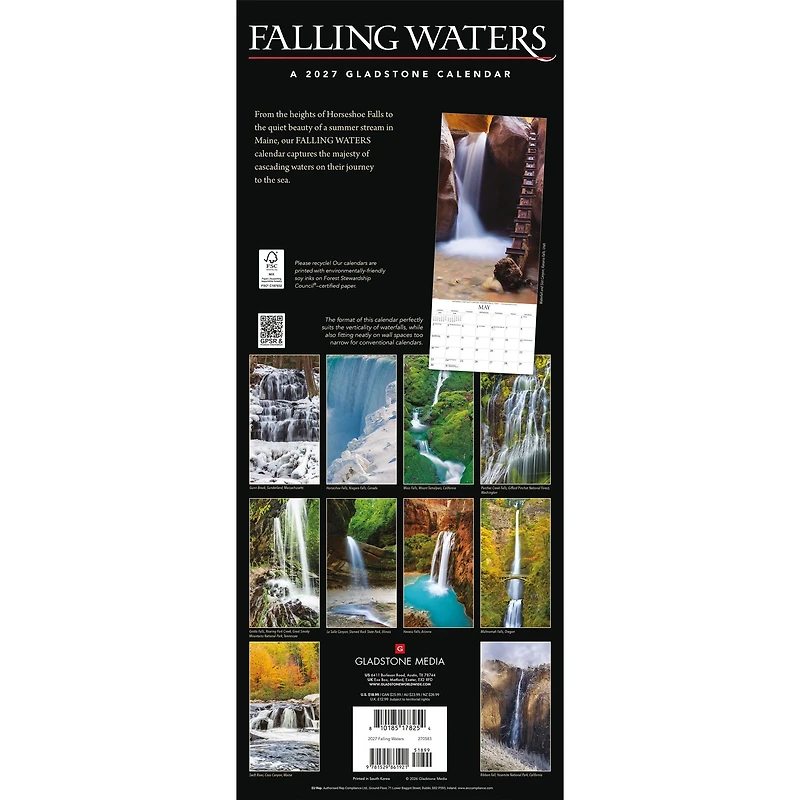 Falling Waters 2027 Poster Calendar
