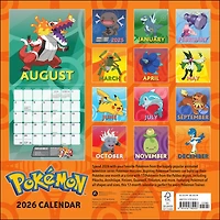 Pokémon 2026 Wall Calendar