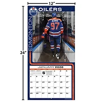NHL Connor Mcdavid Edmonton Oilers 2026 Wall Calendar