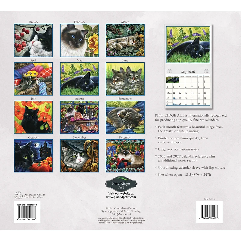 Cats Meow 2026 Wall Calendar - Online Only