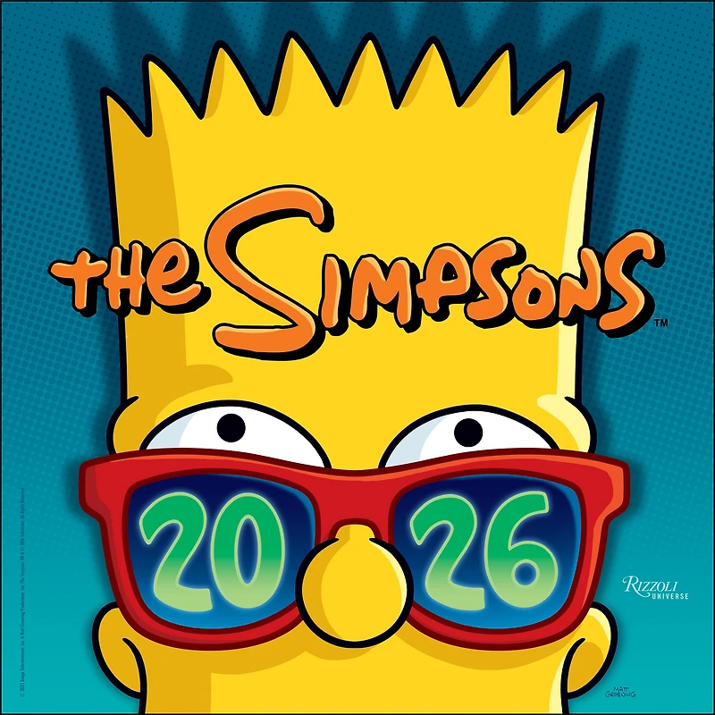 Simpsons 2026 Wall Calendar