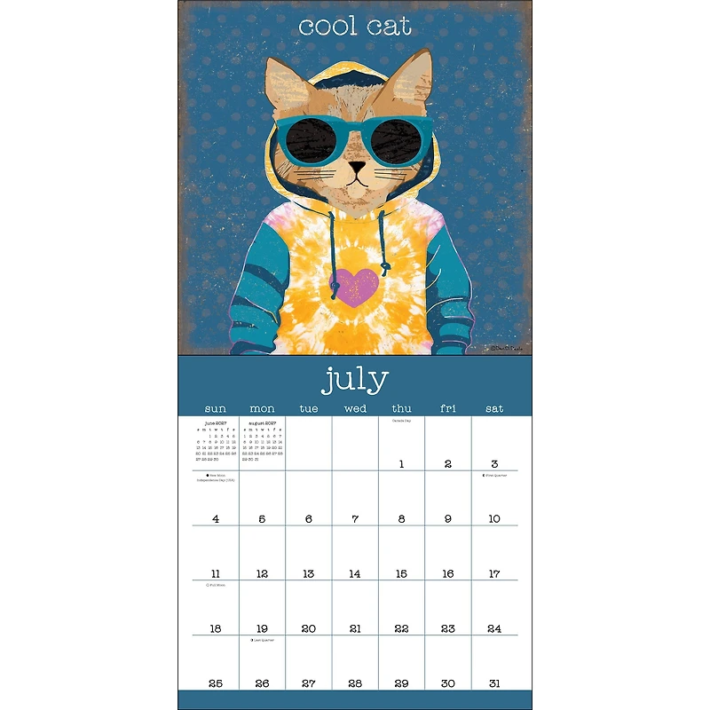 A Year of Snarky Cats 2027 Wall Calendar
