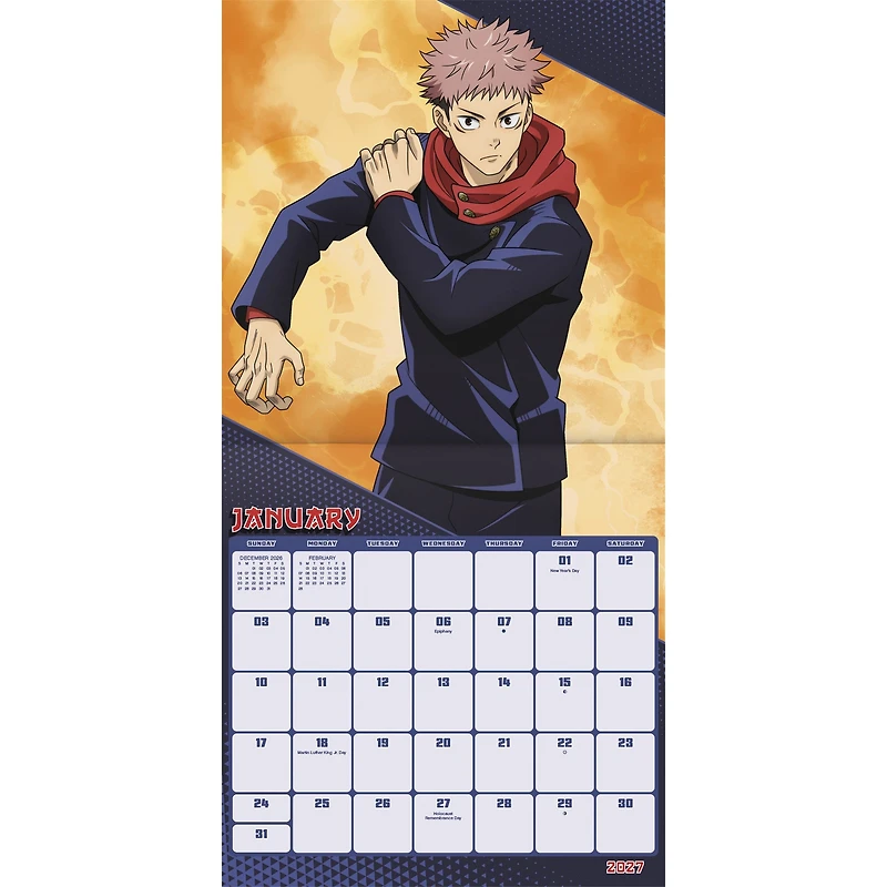 Jujutsu Kaisen 2027 Wall Calendar - Online Only