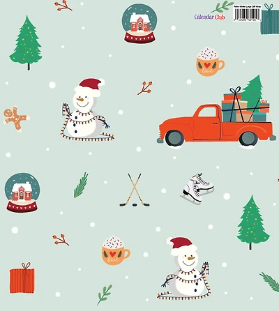 Retro Winter Large Gift Wrap