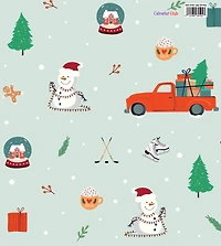 Retro Winter Large Gift Wrap