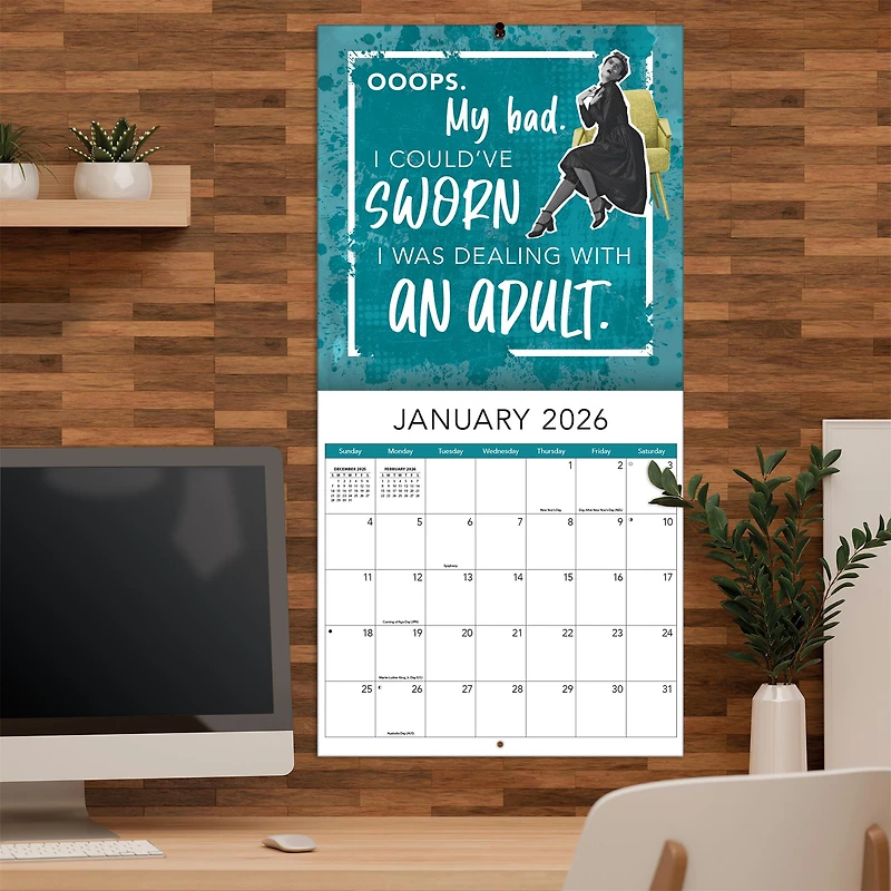 Sarcasm My Love Language 2026 Wall Calendar - Online Only