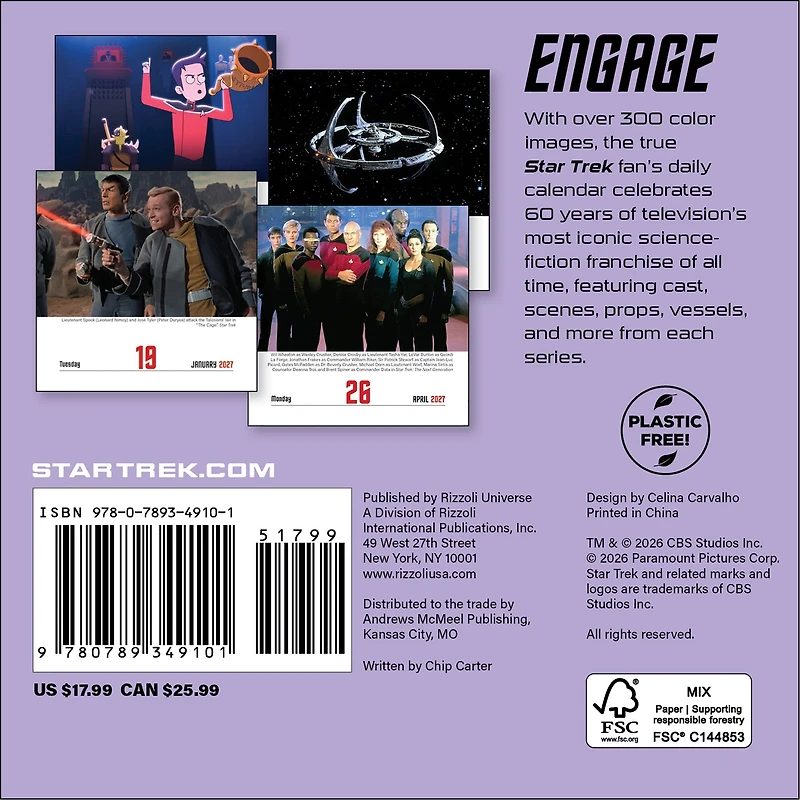 Star Trek Daily 2027 Box Calendar