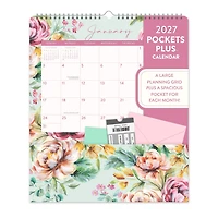 Bell Flora Pockets Plus 2027 Wall Calendar