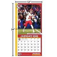 NFL Patrick Mahomes Kansas City Chiefs 2026 Wall Calendar