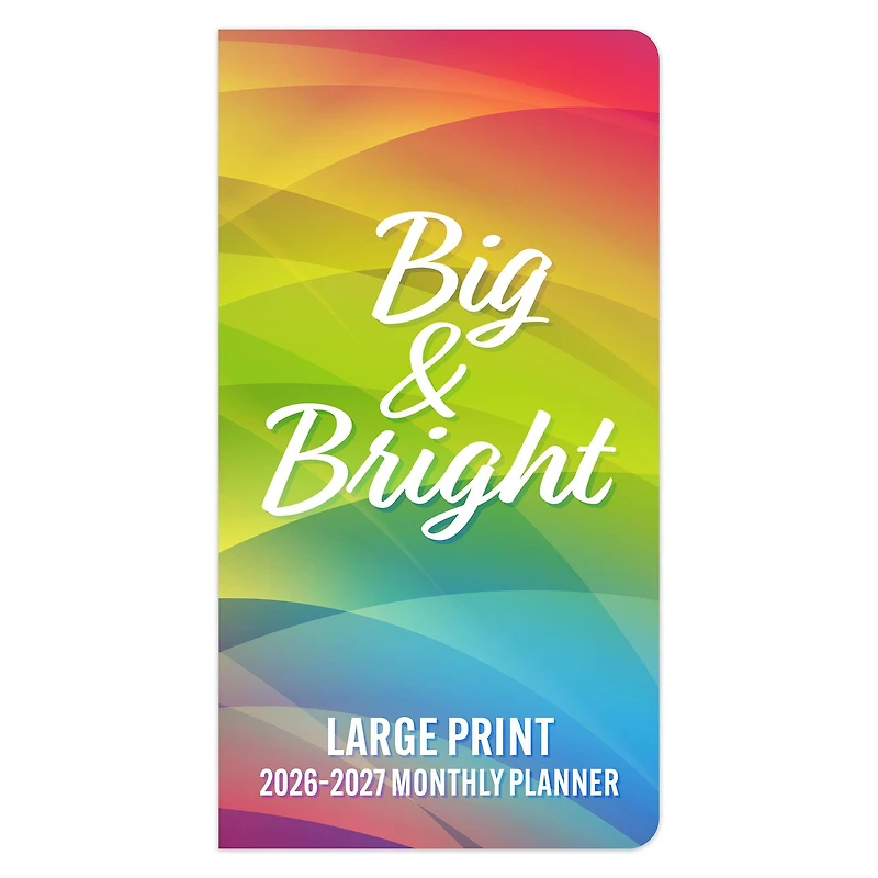 Big And Bright Large Print 2026 2 Yr Pocket Planner Calendar - Online Only