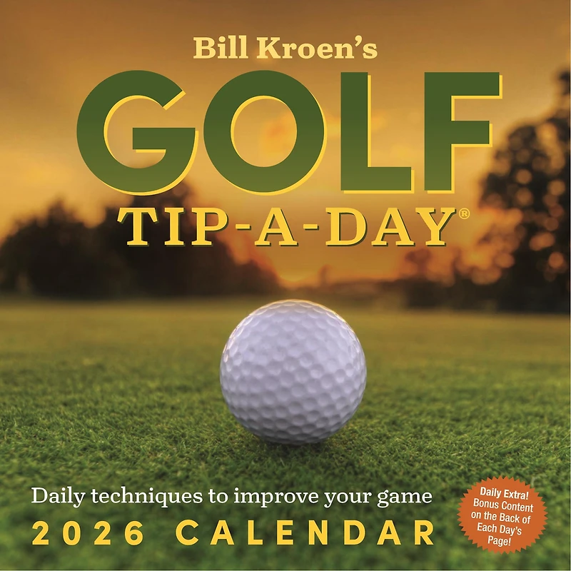 Bill Kroen's Golf Tip-A-Day 2026 Box Calendar