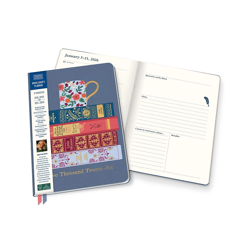 Fully Booked Clara Clothbound 2025-2026 Engagement Calendar