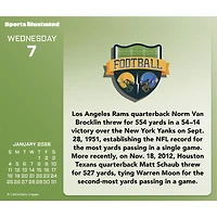 Sports Illustrated Sports 2026 Box Calendar - Online Only