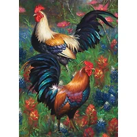 Roosters 1000 Piece Puzzle - Online Only