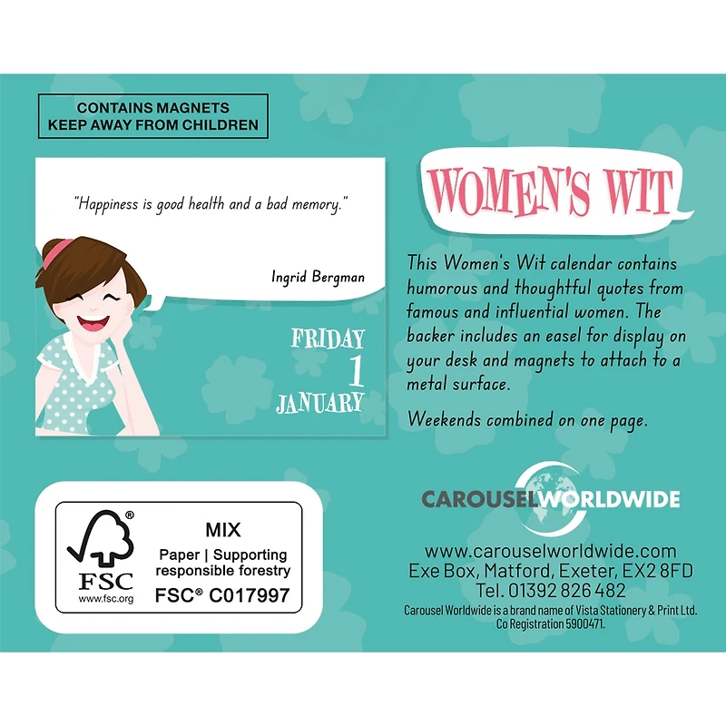 Women's Wit 2027 Small Box Calendar