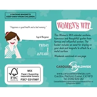 Women's Wit 2027 Small Box Calendar