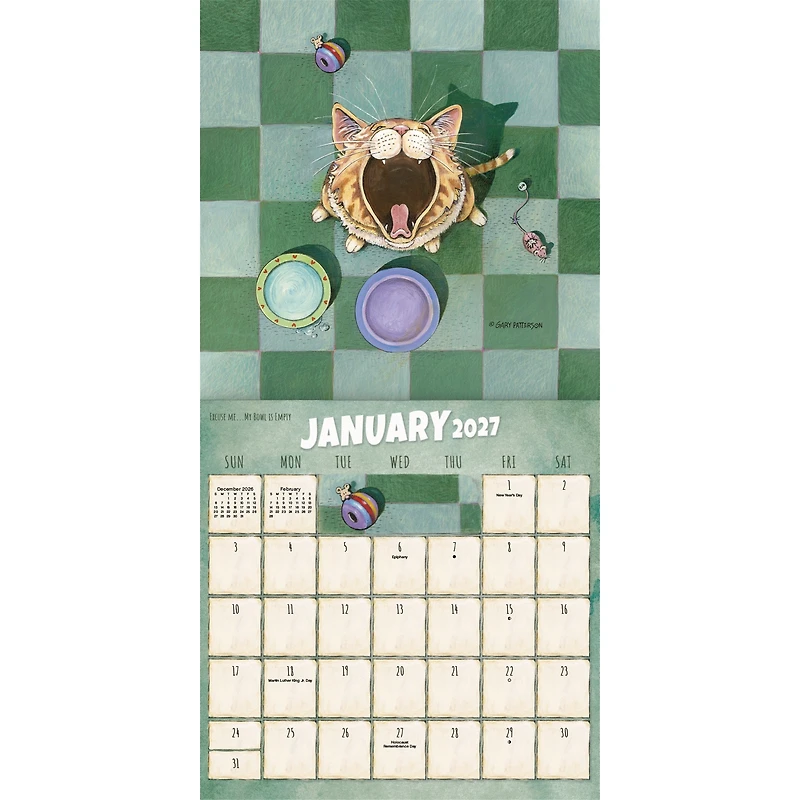 Gary Patterson - Cats 2027 Mini Calendar
