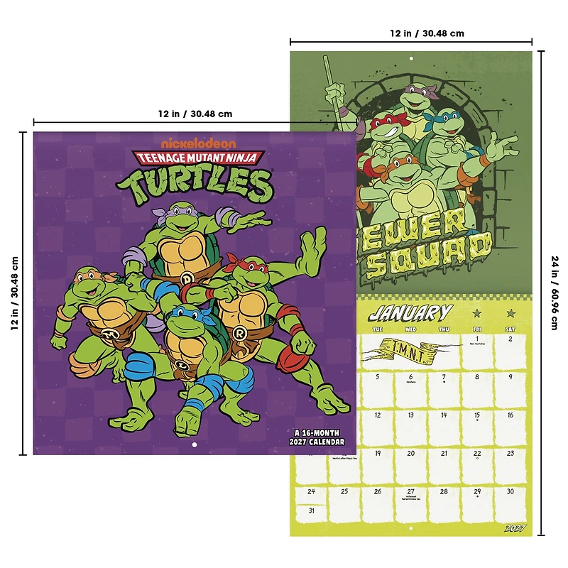 Teenage Mutant Ninja Turtles 2027 Wall Calendar