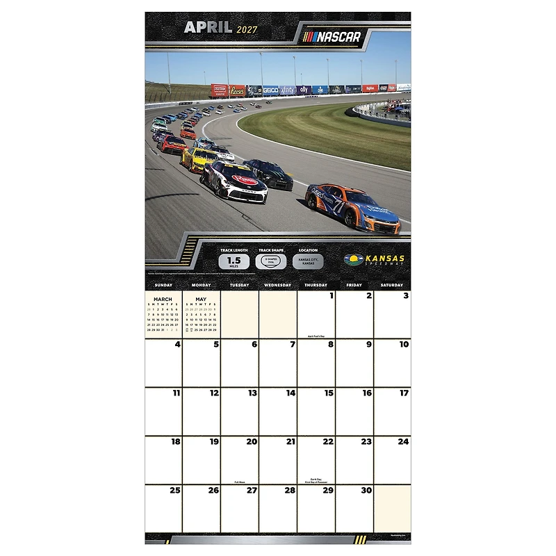 NASCAR Tracks 2027 Wall Calendar